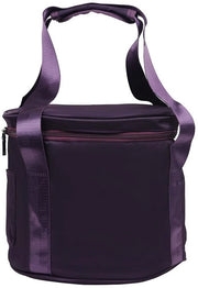 Tas di trasporto per piatti da suono - doppia alta - tas da portare con manico portatile - tessuto in poliester e cotone - 25 x 24 cm - adatto per piatti da suono da 20 cm - tas per piatti da suono