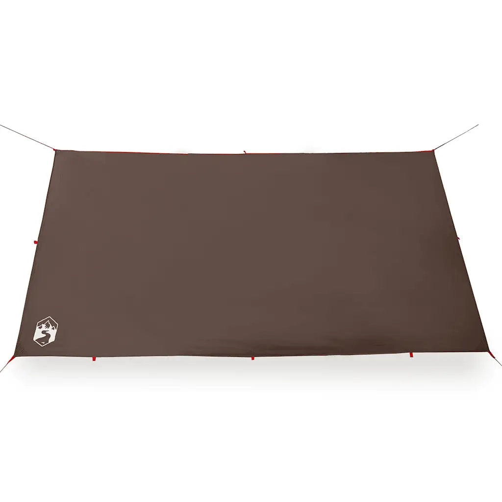 Telone da Campeggio Marrone 366x306 cm Impermeabile 4009595