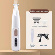 Trimmer per zampe per cani - Trimmer per zampe e unghie per cani - Trimmer per cani a micro-precisione - Set di taglio elettrico per zampe, occhi, orecchie, viso e coda (1 set)