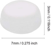 Orecchini Acustici in Silicone - Formato Universale 7 x 3 mm - Ideali per lo Sport e la Musica - Resistenti e Sostenibili - Riciclabili