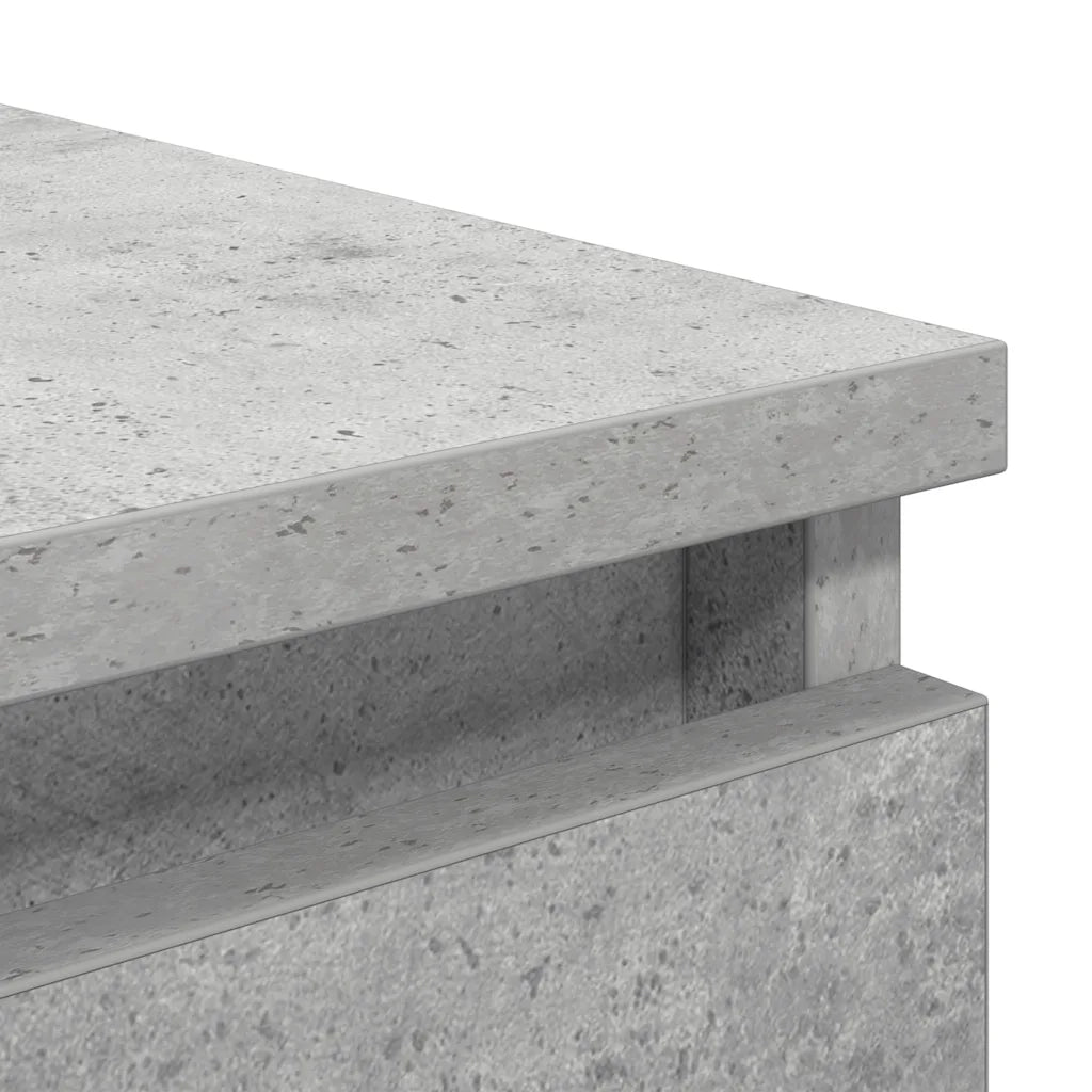 Credenza con Cassetti Grigio Cemento 37,5x35x99cm in Truciolato 861763