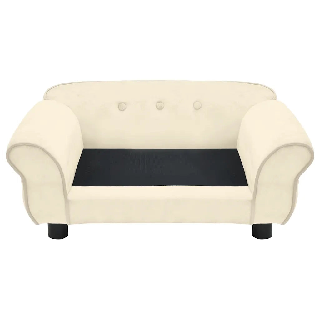 Divano per Cani Crema 72x45x30 cm in Peluche CFW4666256