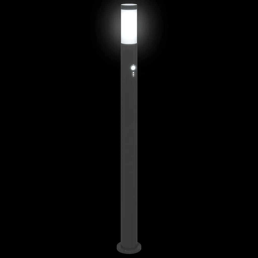 Lampada a paletto con sensore 110 cm Acciaio Inox IP44 4006033