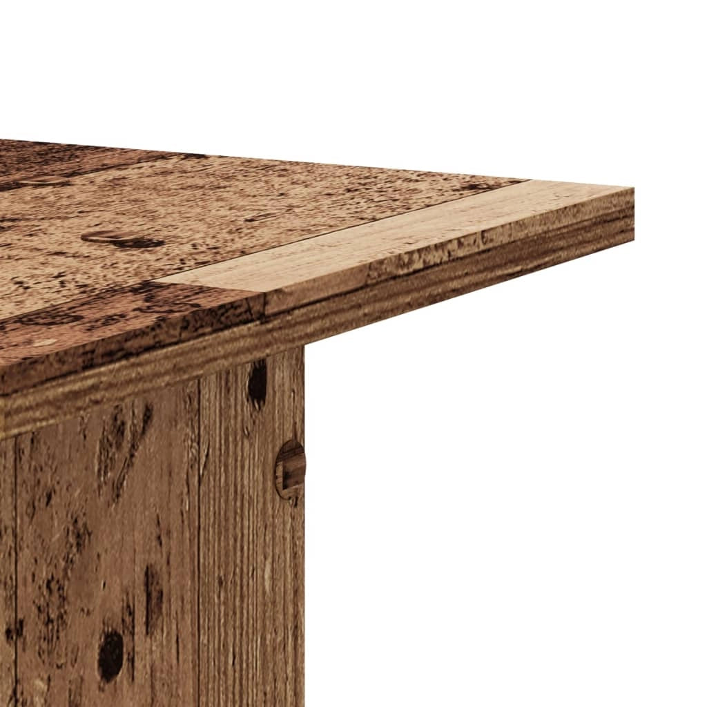 Portavasi mobili per fiori set da 2 legno di recupero legno ingegnerizzato marrone 02_0045372