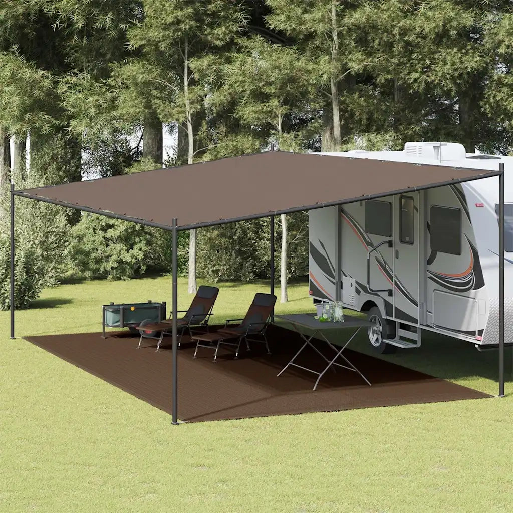 Tappeto da Tenda 400x600 cm Marrone 310813