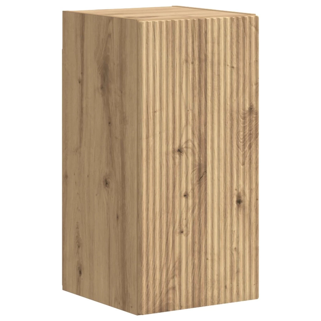 Set mobile TV 4 pcs Rovere artigianale Legno multistrato