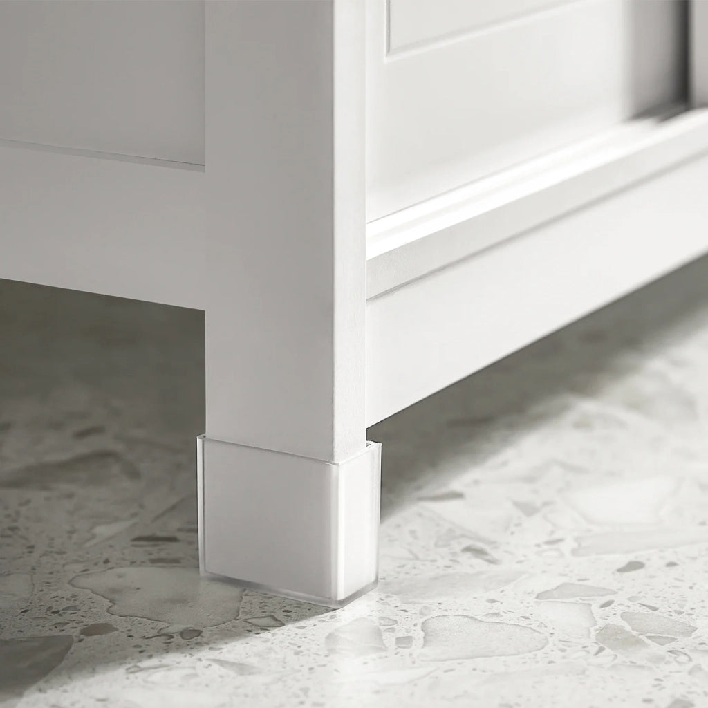 Mobile Sottolavabo Per Bagno con Poggiapiedi Sottolavabo Bagno Mobile Bagno Sottolavabo Bianco FRG128-W