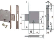 SERRATURA DA INFILARE DOPPIA MAPPA 57010  mm.50 (57010500)    CISA