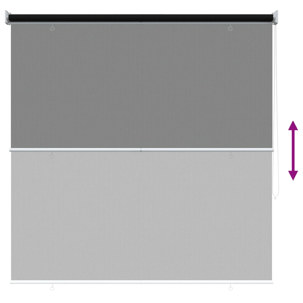 Tenda a Rullo Esterno Blocco UV 90% Nero 140 x 140 cm HDPE 42036068