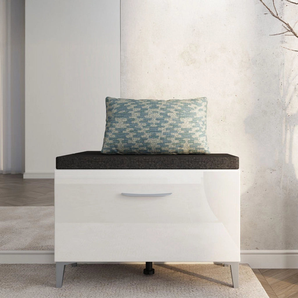 Ceranesi, Mobile da Ingresso un Ripiano, 74.5x35x53h cm Bianco