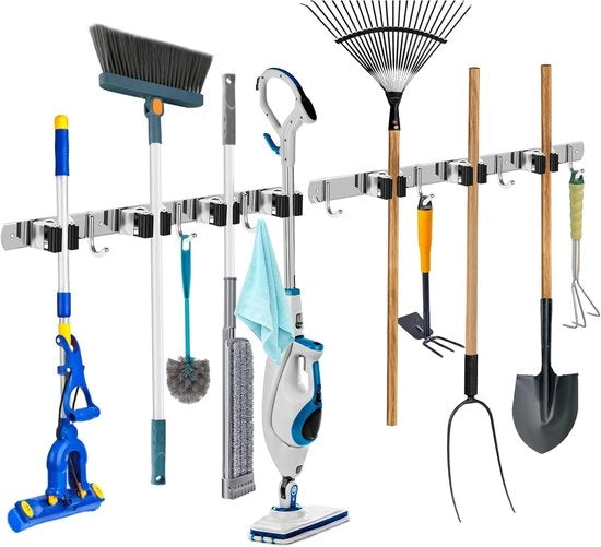 Sistema di appoggio per attrezzi - Sistema di appoggio per attrezzi da giardino - Sistema di appoggio per attrezzi da giardino - Sistema di appoggio per attrezzi da giardino - Appoggio per attrezzi - Appoggio per attrezzi in acciaio inox - Giardino