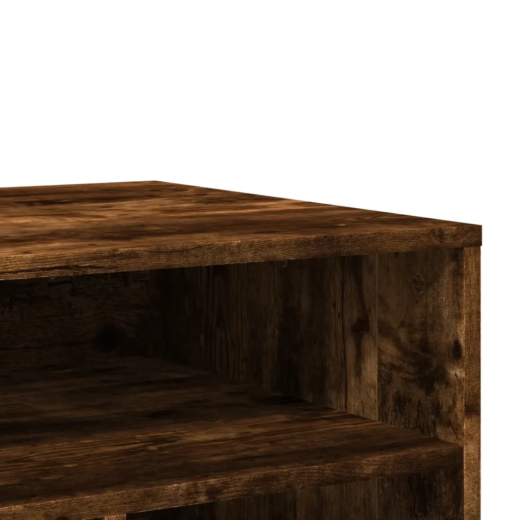 vidaXL Supporto per Stampante con Ruote Rovere Fumo 60x50x67 cm