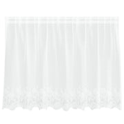 Tenda in Pizzo con tende Bianco 100 x 200 cm Poliestere