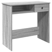 Scrivania | Tavolo da Ufficio Grigio Sonoma 80x40x75 cm in Legno Multistrato