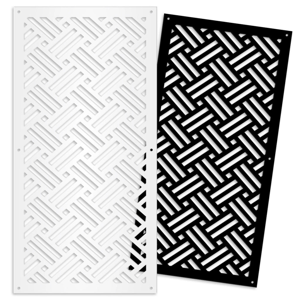 FILOTTO - Pannello in PVC traforato - Parasole Misura: 47x94 cm, Colore: bianco