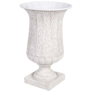 Vaso in metallo grigio 36,5x36,5x61h cm