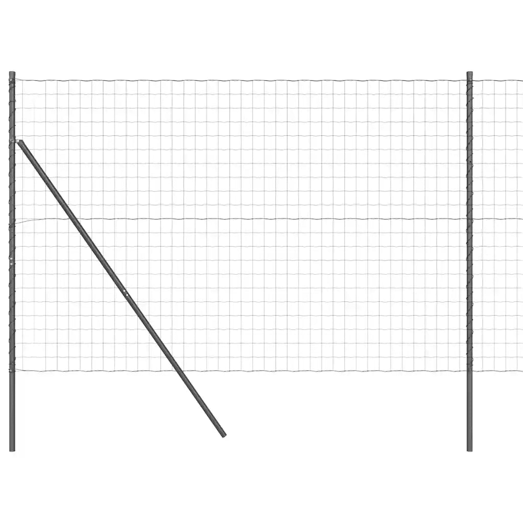 Recinzione da Giardino | Recinzione con Posto Grigio 1,5 x 10 m Acciaio