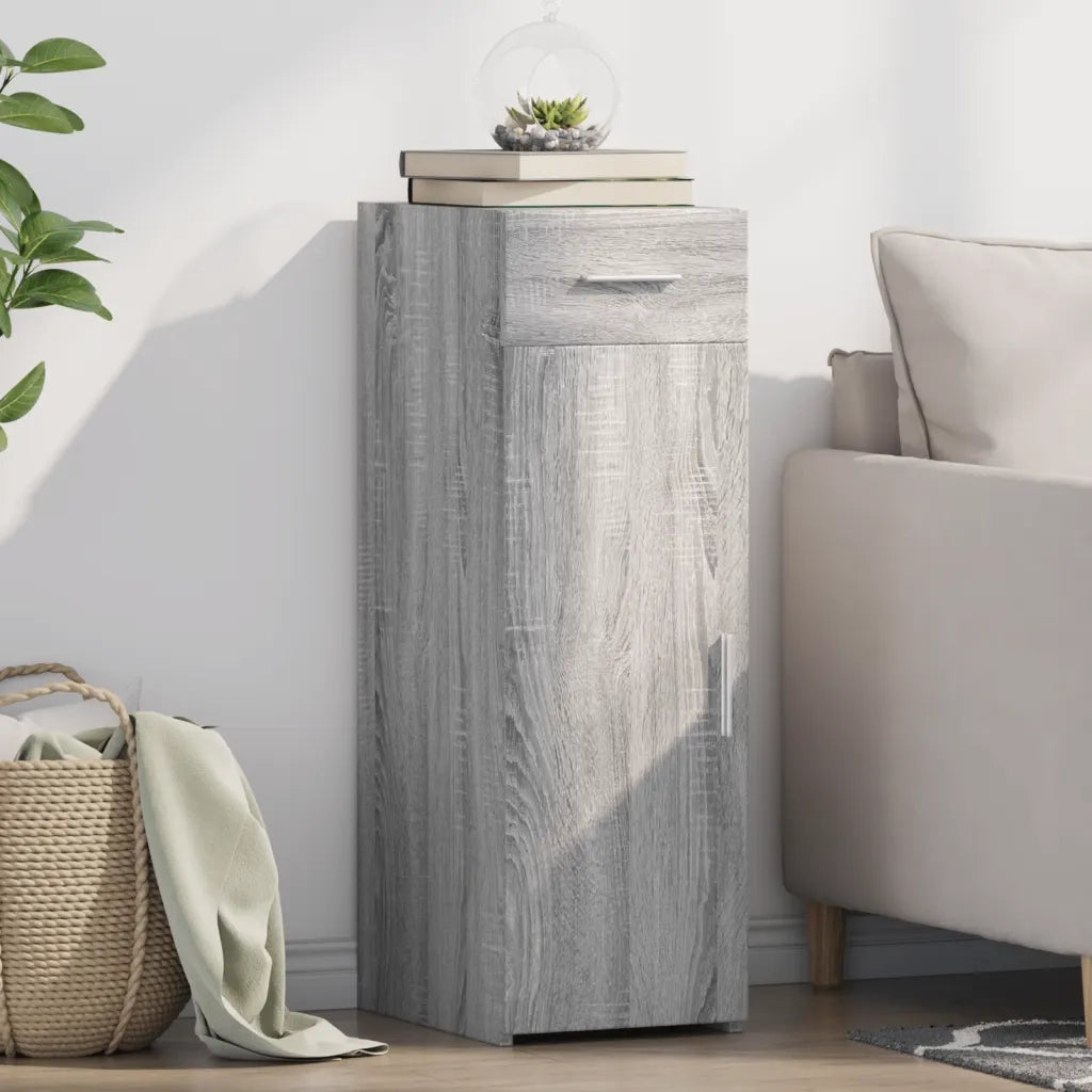 Credenza | Madia | Buffet da pranzo | Armadio da pranzo Grigio Sonoma 30x42,5x93 cm in Legno Multistrato