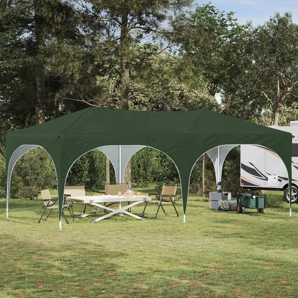 Tenda per feste a pop-up 575 x 288 x 245 cm Verde