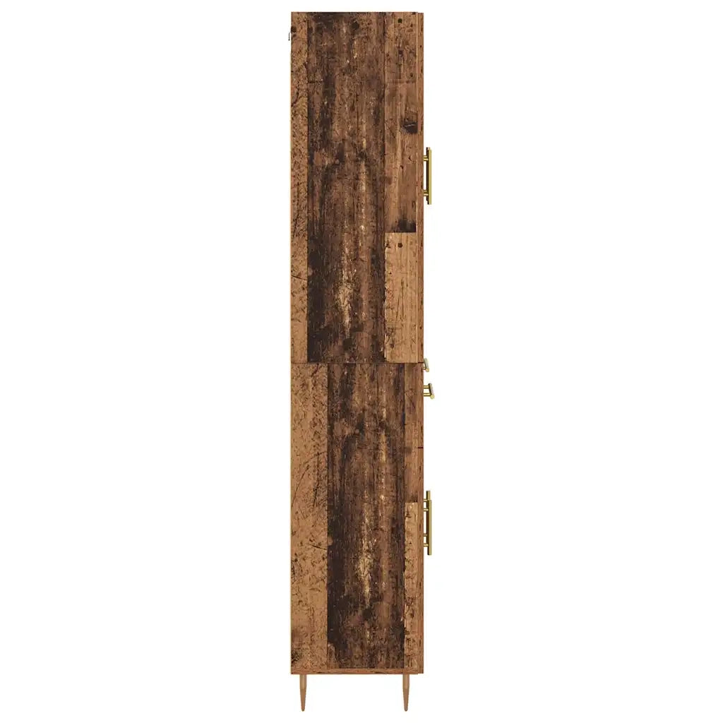 Credenza con cassetto 2 pcs Legno vecchio Legno multistrato