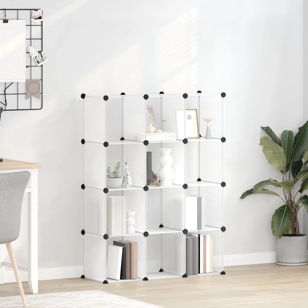 Organizzatore Portaoggetti con 12 Cubi Trasparenti in PP CFW6103148