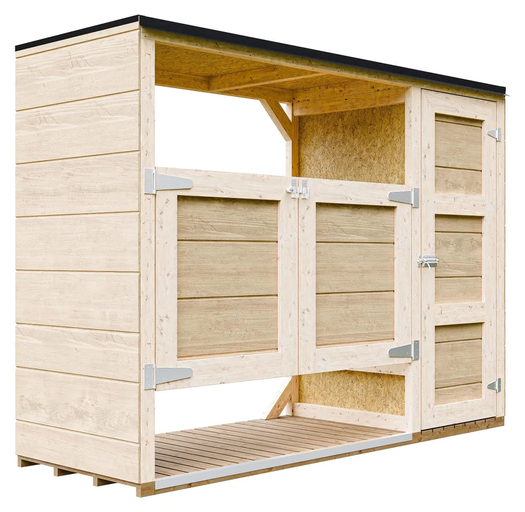 Ricovero per bidoni da giardino 2x240L TIMBELA M981A