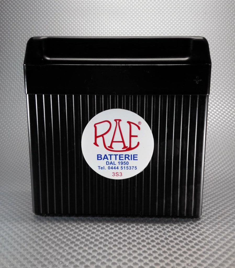 Batteria moto d'epoca RAE AGM 3S3 6V 7Ah