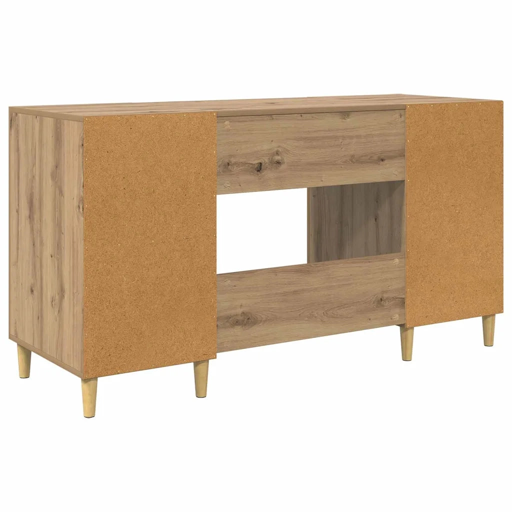 Scrivania Rovere artigianale 140 x 50 x 75 cm Legno multistrato