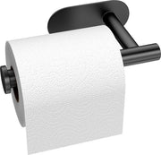 Toiletpapier holder autofixante - support per carta igienica in acciaio inossidabile per bagno - cucina - soggiorno - nero