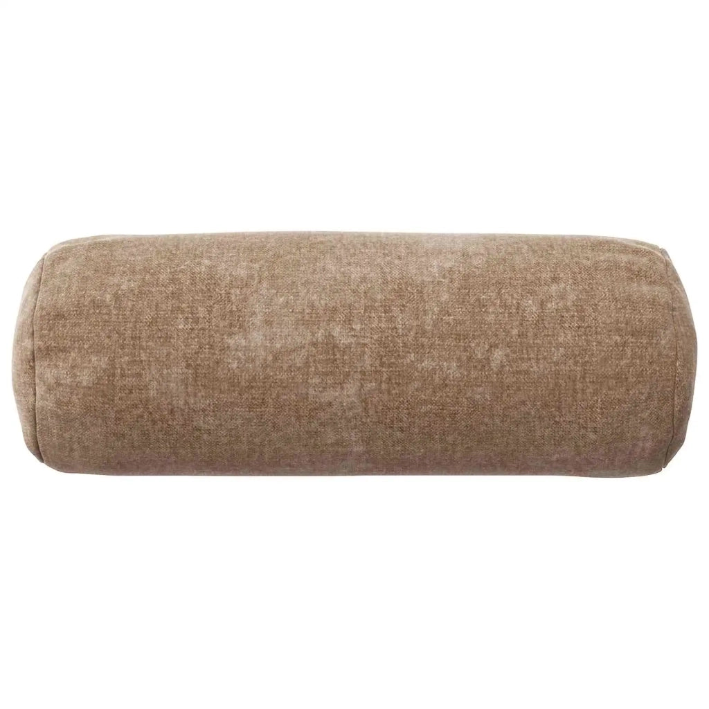 Federa 6 pcs HEERLEN Marrone Ø 15 x 40 cm Tessuto Chenille 923290