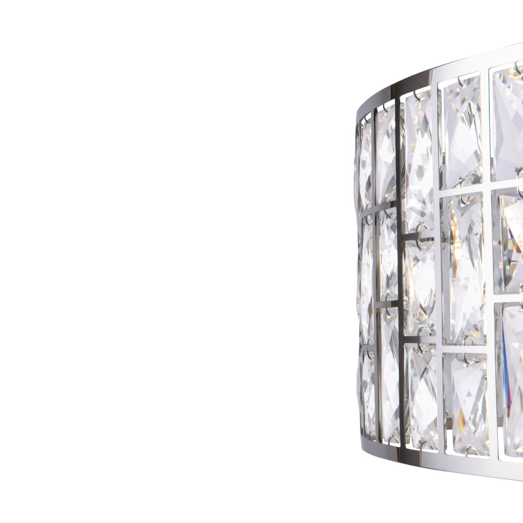Maytoni Lampadario Moderno Gelid 4 luci E27 cromo metallo cristallo