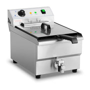 Friggitrice elettrica professionale per ristoranti 16 litri 6000 watt rubinetto di scarico zona fredda 14_0001783