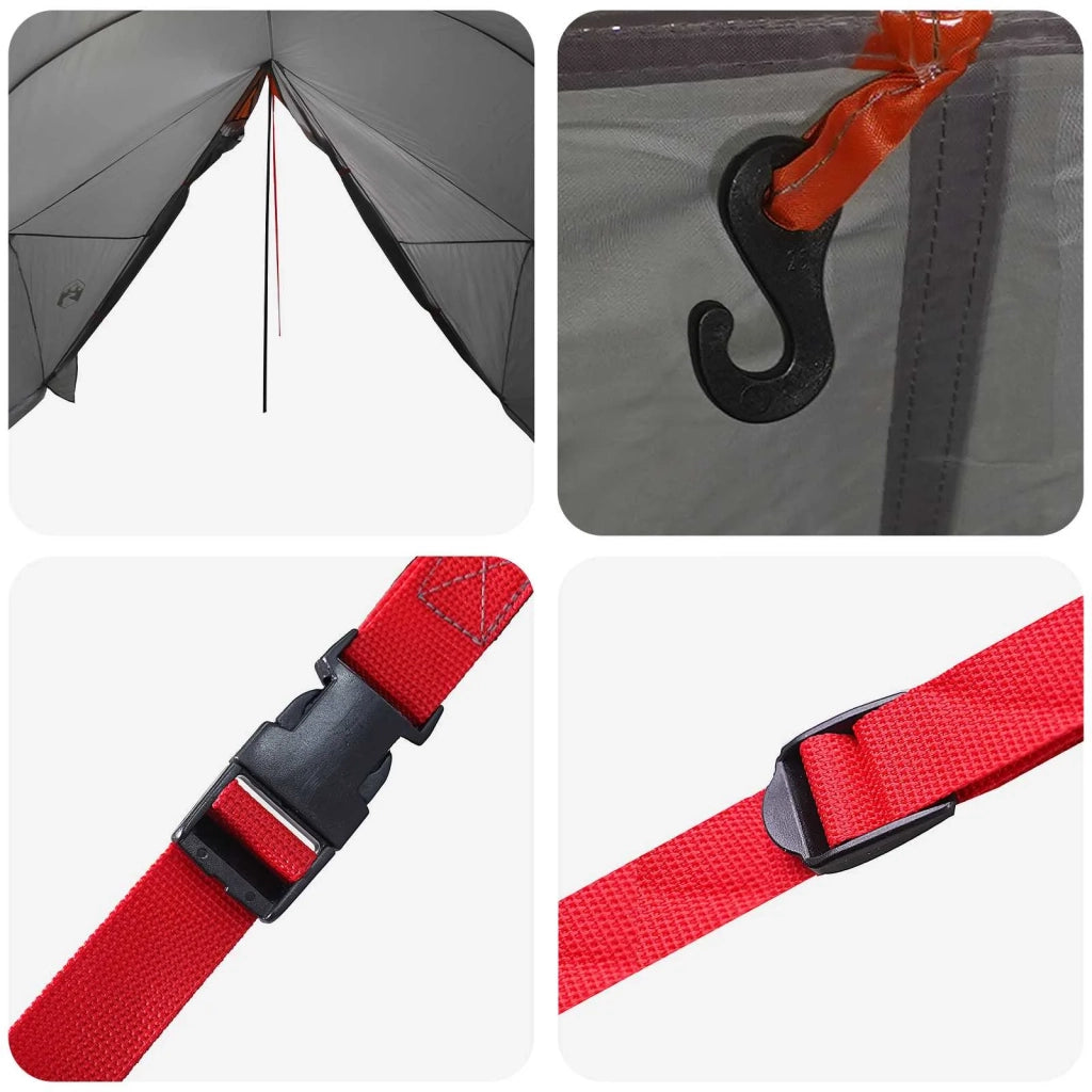 Tenda a baldacchino impermeabile Grigio e arancione 42042212
