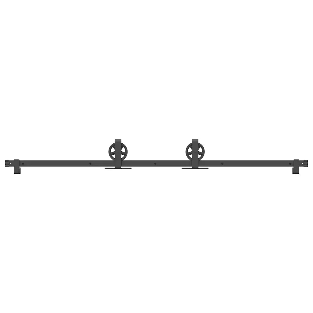 Kit di Binari per Porte Scorrevoli 183 cm Acciaio Nero CFW7875641