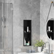 Nicchia per doccia Nero 60 x 20 x 9,5 cm Acciaio inossidabile 42012663