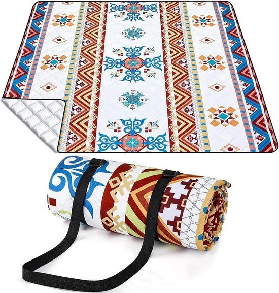Tenda da picnic acqua resistente 200x200cm grande - Isolata e impermeabile al sabbia - Con maniglia per trasporto per parchi, spiagge e campeggi