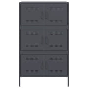vidaXL Credenza Antracite 68x39x113 cm in Acciaio