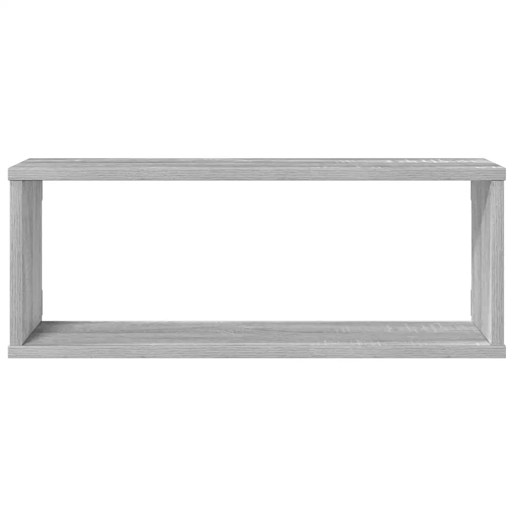 Mensole Cubo Muro 4 pz Grigio Sonoma 60x15x23 Legno Multistrato cod mxl 46070