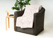 Telo Arredo Granfoulard Copritutto Cotone Made Italy Vari Disegni Arredatutto Copriletto Multiuso - 1 Piazza - Amelie Rosso