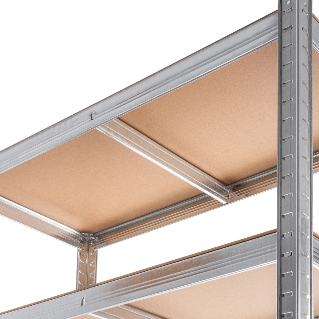 Scaffalatura metallica KADAX a 5 ripiani per garage, 180x90x40 cm, portata 875 kg, ideale per cantina.