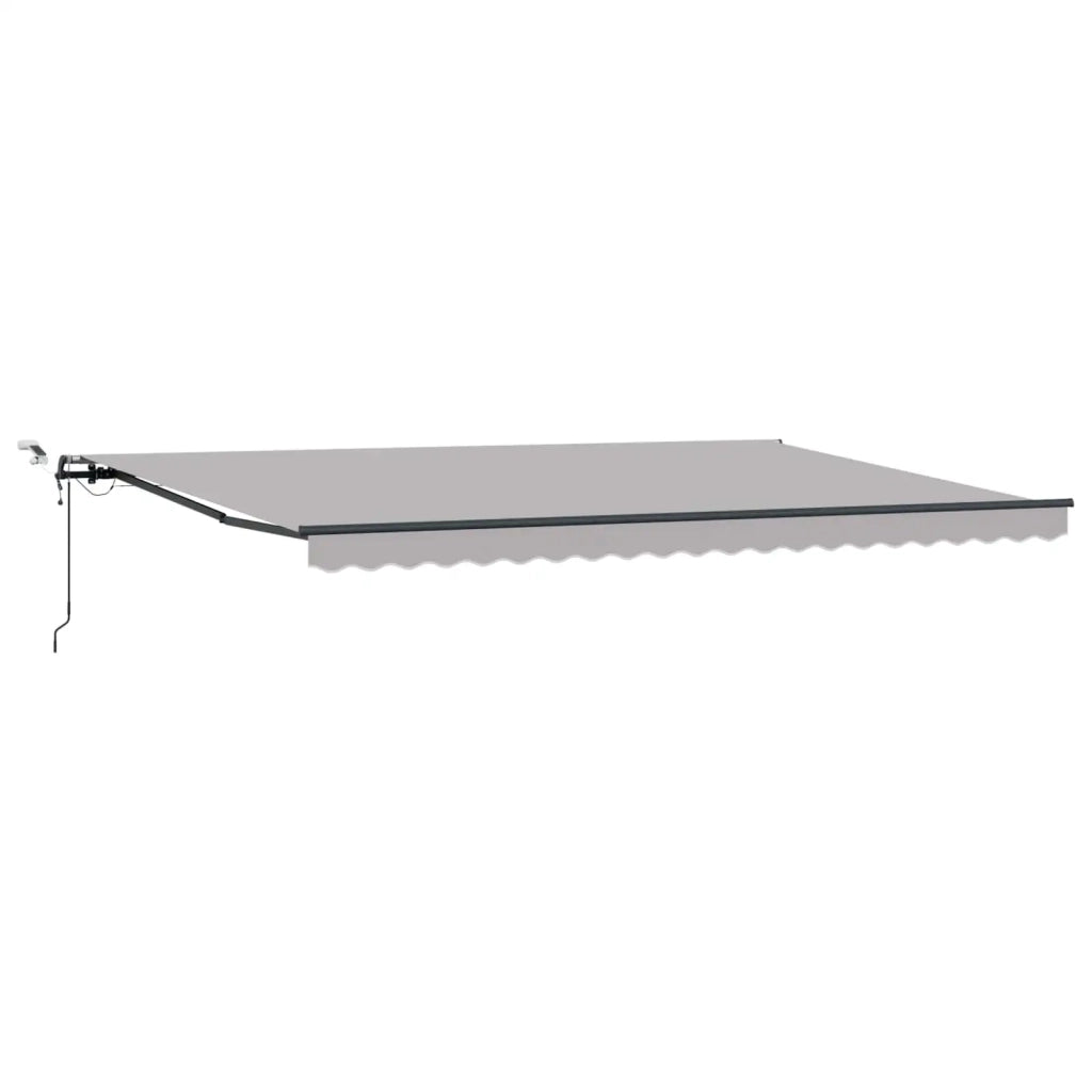 Tessuto per Tenda con Grigio chiaro 500 × 350 cm Poliestere 3331548