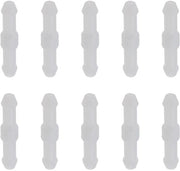 Kit di pulizia schermo parabrezza 10 pezzi - connettore a 2 vie - tipo L - set di ricambio - materiale di alta qualità in plastica - diametro interno 3 mm - tubo per pulizia parabrezza