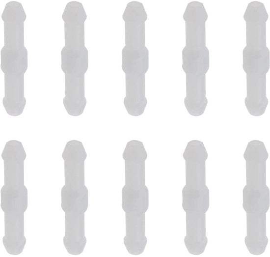 Kit di pulizia schermo parabrezza 10 pezzi - connettore a 2 vie - tipo L - set di ricambio - materiale di alta qualità in plastica - diametro interno 3 mm - tubo per pulizia parabrezza