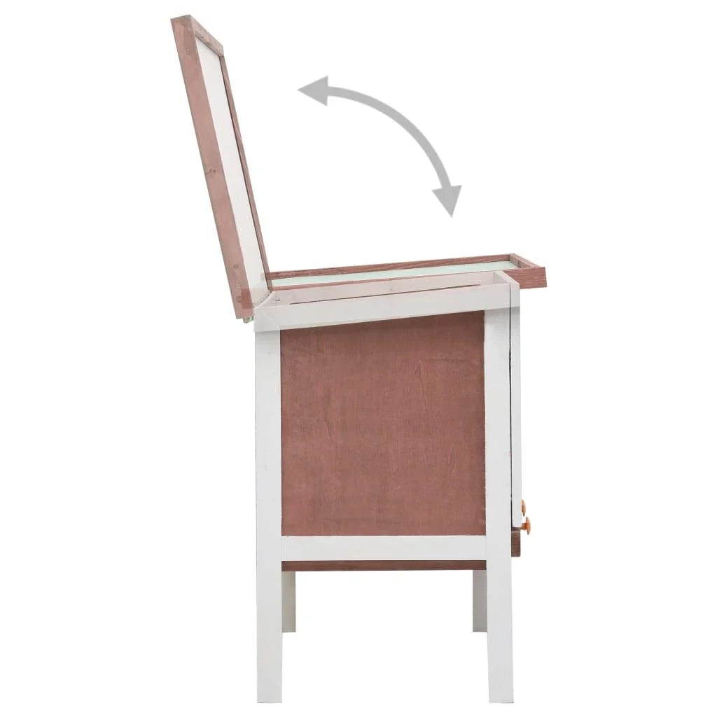Conigliera da esterno 1 piano 90 x 45 x 65 cm legno marrone 02_0000584