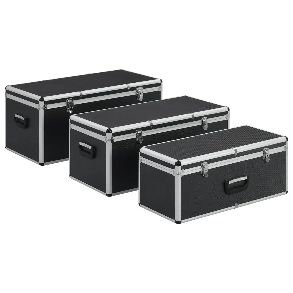 Valigette 3 pz in Alluminio Nero CFW5180869