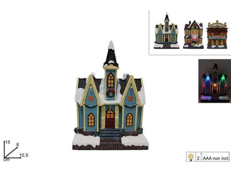 1 Pezzo Decorazione Natale Giostrina Scenario con Luci e Musica 2 Decori