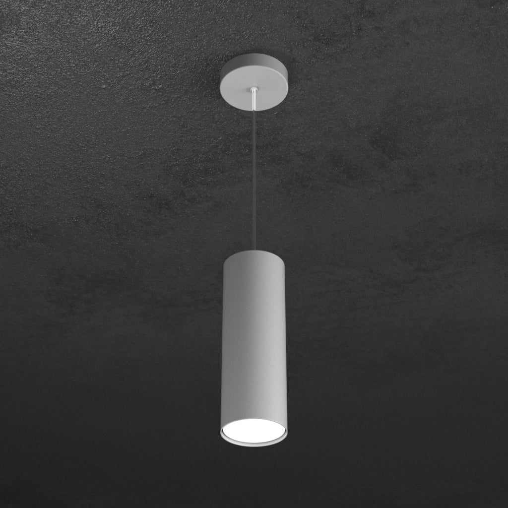 SHAPE SOSPENSIONE TUBO H.25 1 LUCE GRIGIO 1143-S25-GR