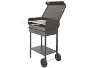 BARBECUE RETTANGOLARE A CARBONELLA DORIANO CON RUOTE  griglia cm.47,5x37    MILLE