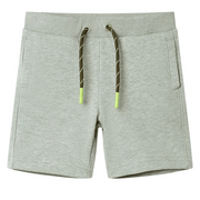 Pantaloncini per Bambini con Coulisse Cachi Chiaro MÃ©lange 140