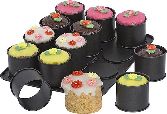 Set di stampi per dolci - insieme di stampi per dolci - varie misure - materiale di alta qualità - duraturo